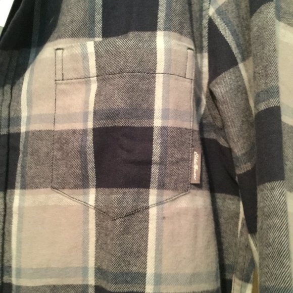 NWT Eddie Bauer button down flannel shirt - Picture 3 of 4